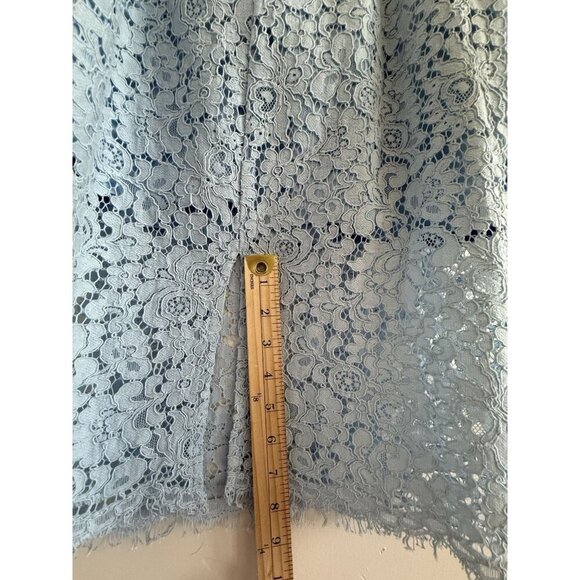 Bardot Karlie Cold Shoulder Black Lace women Dress Size 6 blue mini dress - Picture 11 of 16